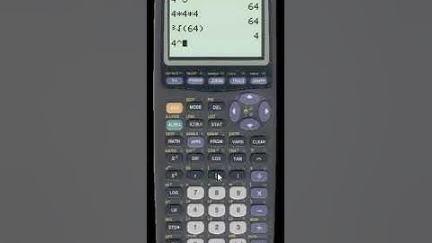 Exponents and Radicals on the TI84