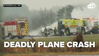 Multiple people dead after plane crashes at North Carolina airport