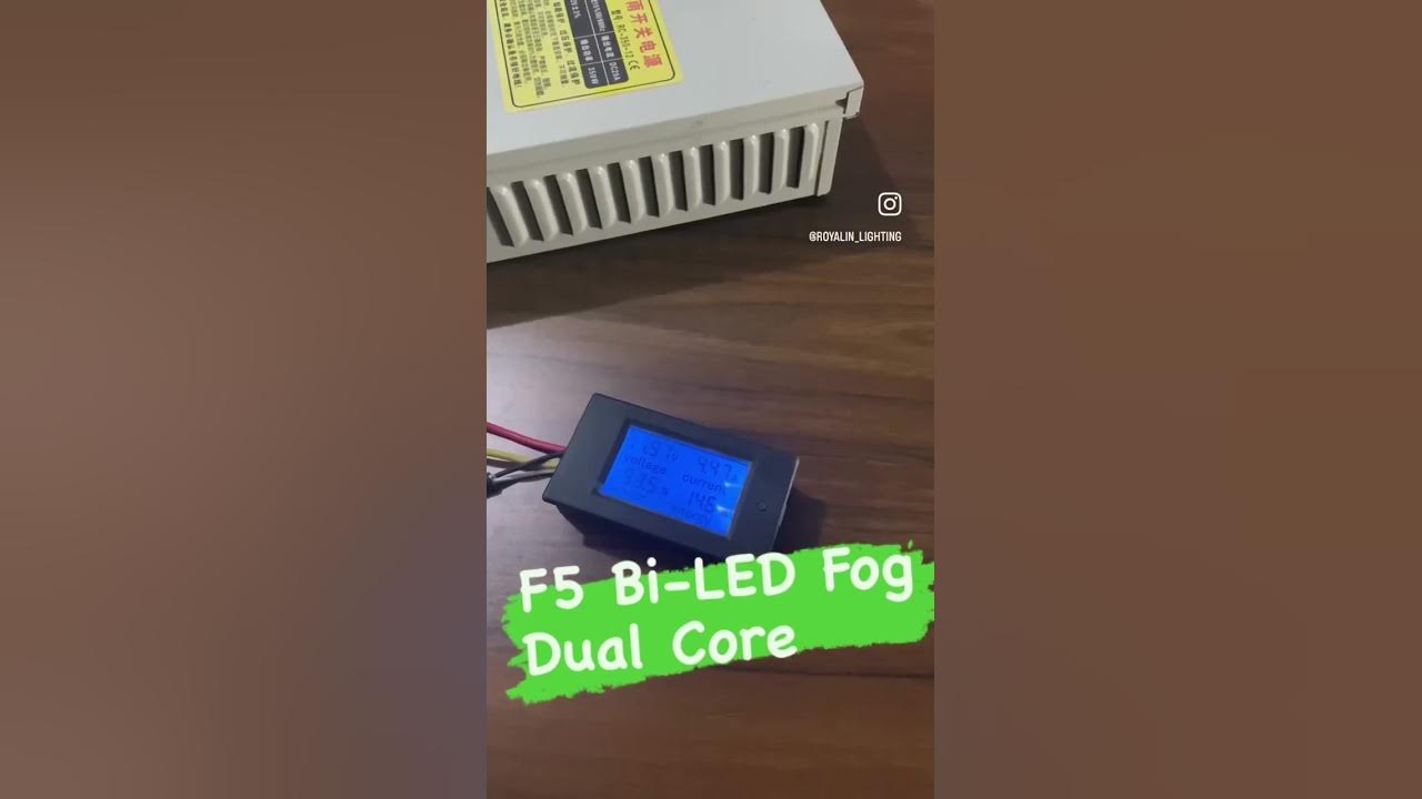 F5 Bi-LED Fog Projector Lens/ Dual Core/ 45W-55W - YouTube