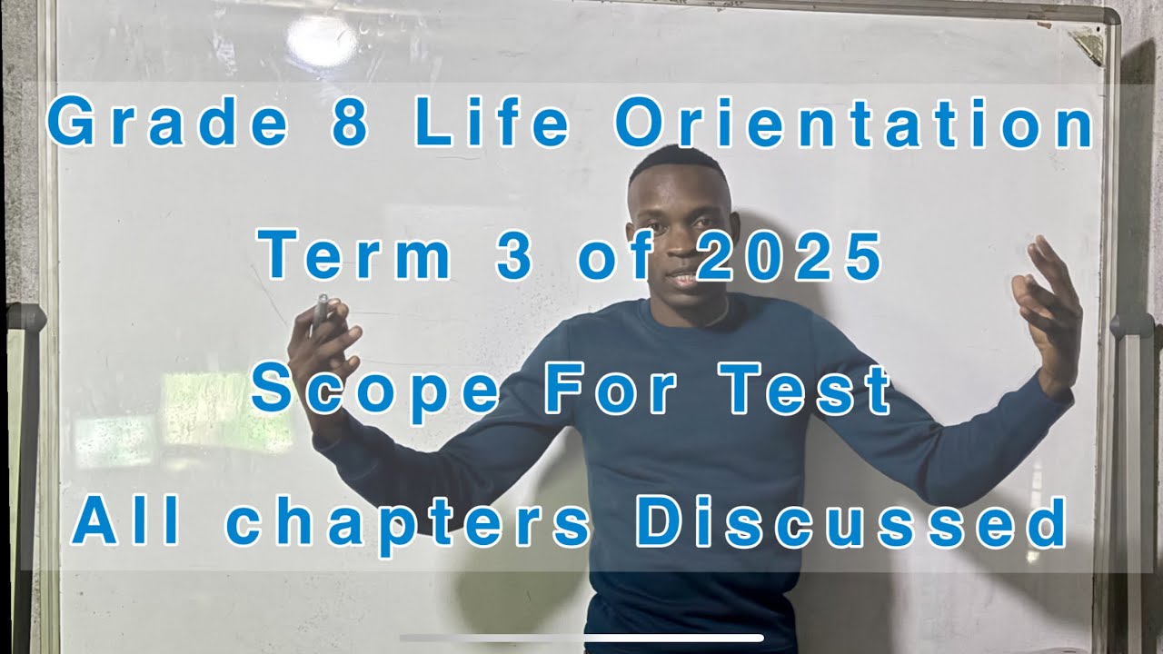Grade 8 Life Orientation Term 3 | Scope for 2025 Test