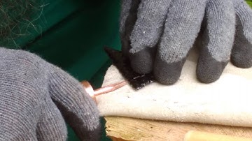 Flint knapping slabs with a jig part 9