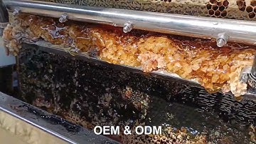 Uncapping honey machine