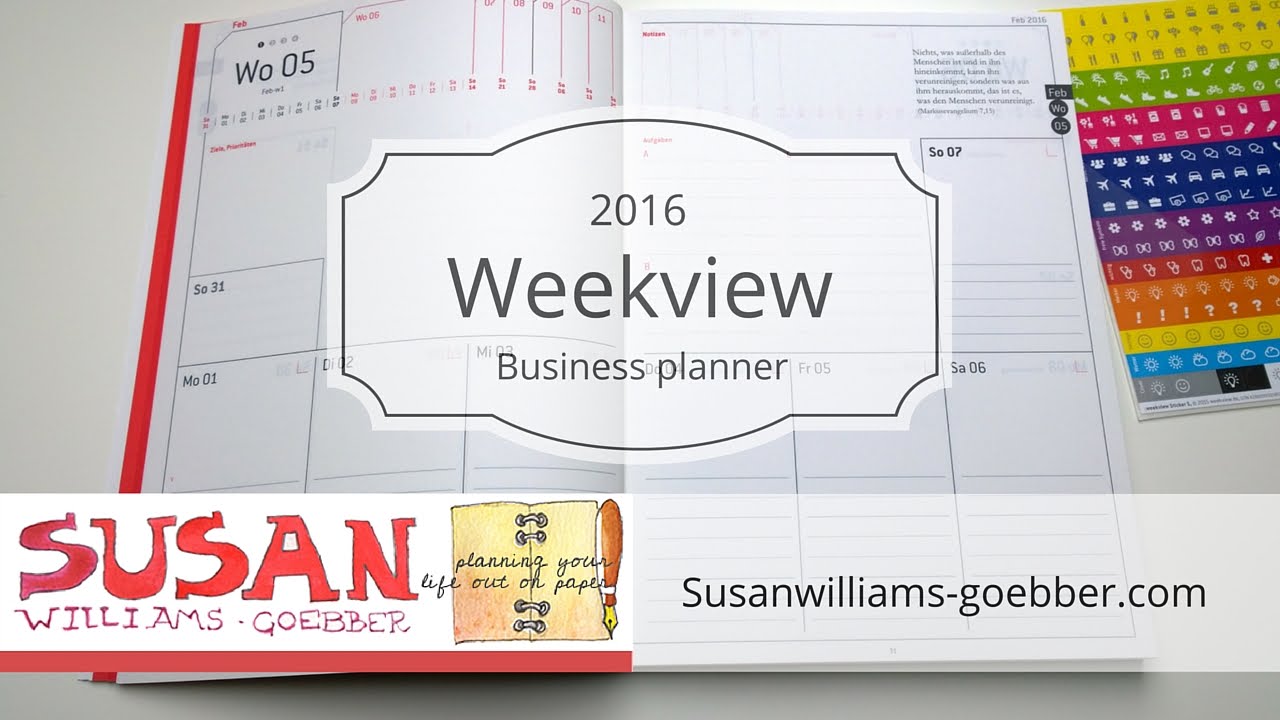 Weekview Business Planner 2016 Review Youtube