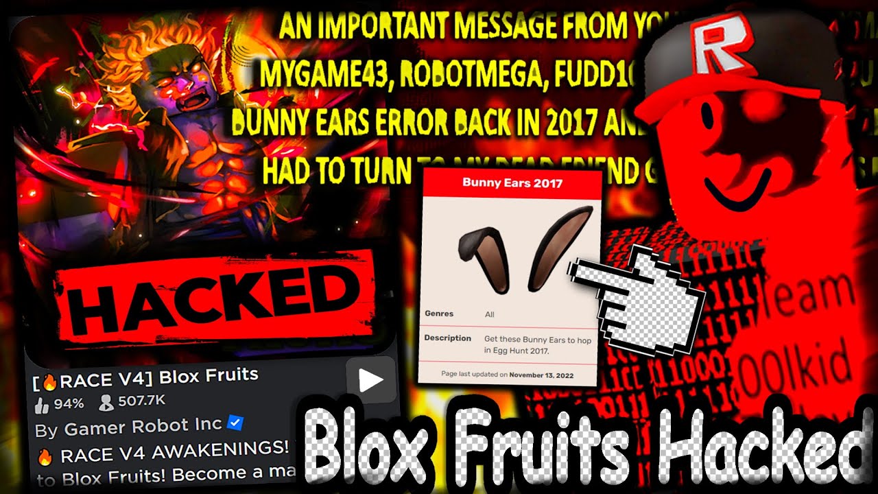 January 9th Blox fruit hacked by old hackers #robloxhacker #robloxhack