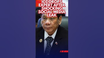 ICC laat expert vallen na schokkende lekken op sociale media #philippinepolitics #rodrigoduterte ...
