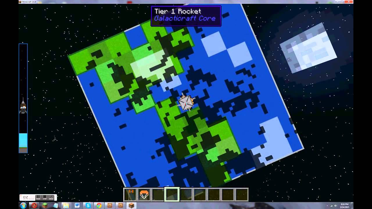 minecraft to space - YouTube