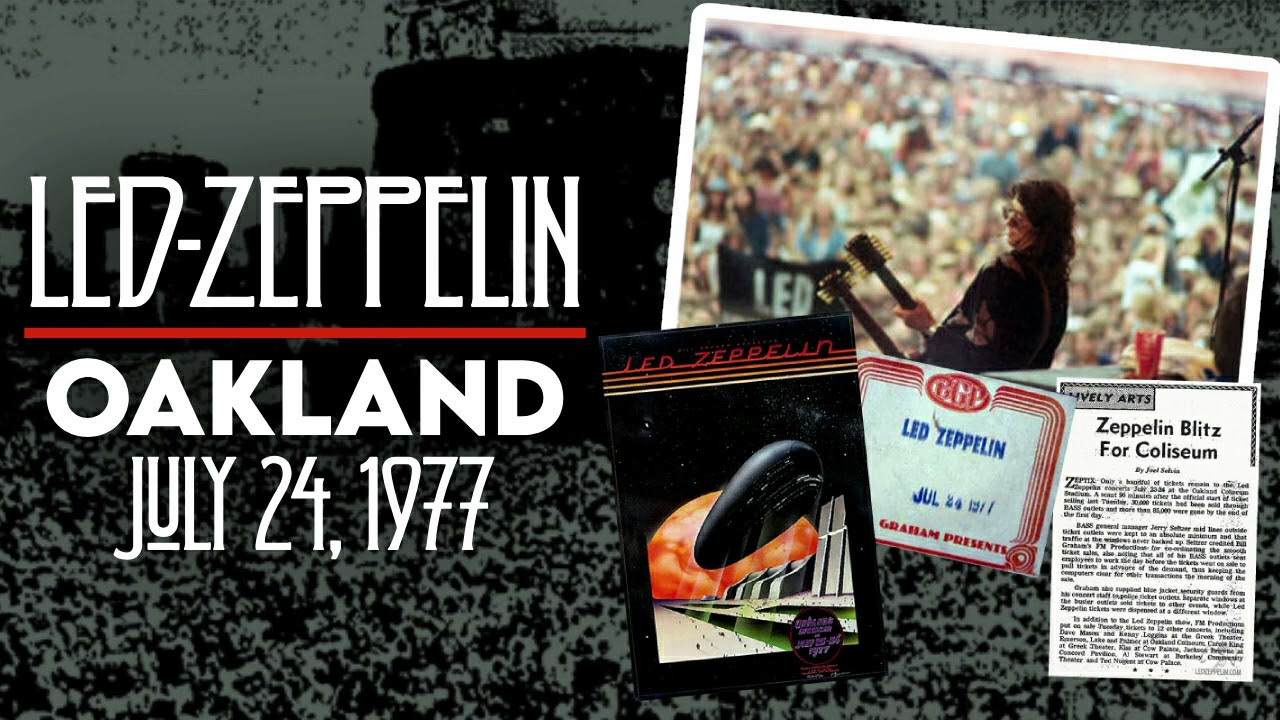 Led Zeppelin - Live in Oakland, CA (July 24th, 1977) - NEW