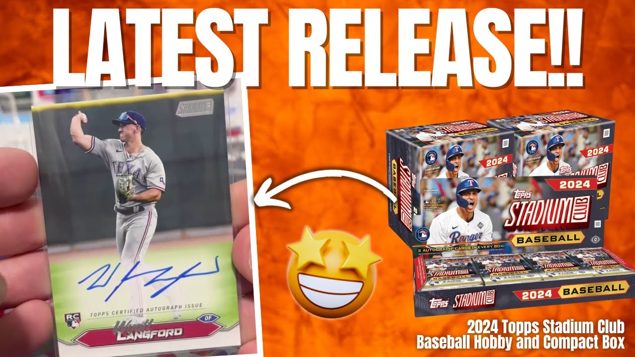NICE ROOKIE AUTOGRAPH | 2024 Topps Stadium Club Baseball Hobby Box vs Compact Box REVIEW