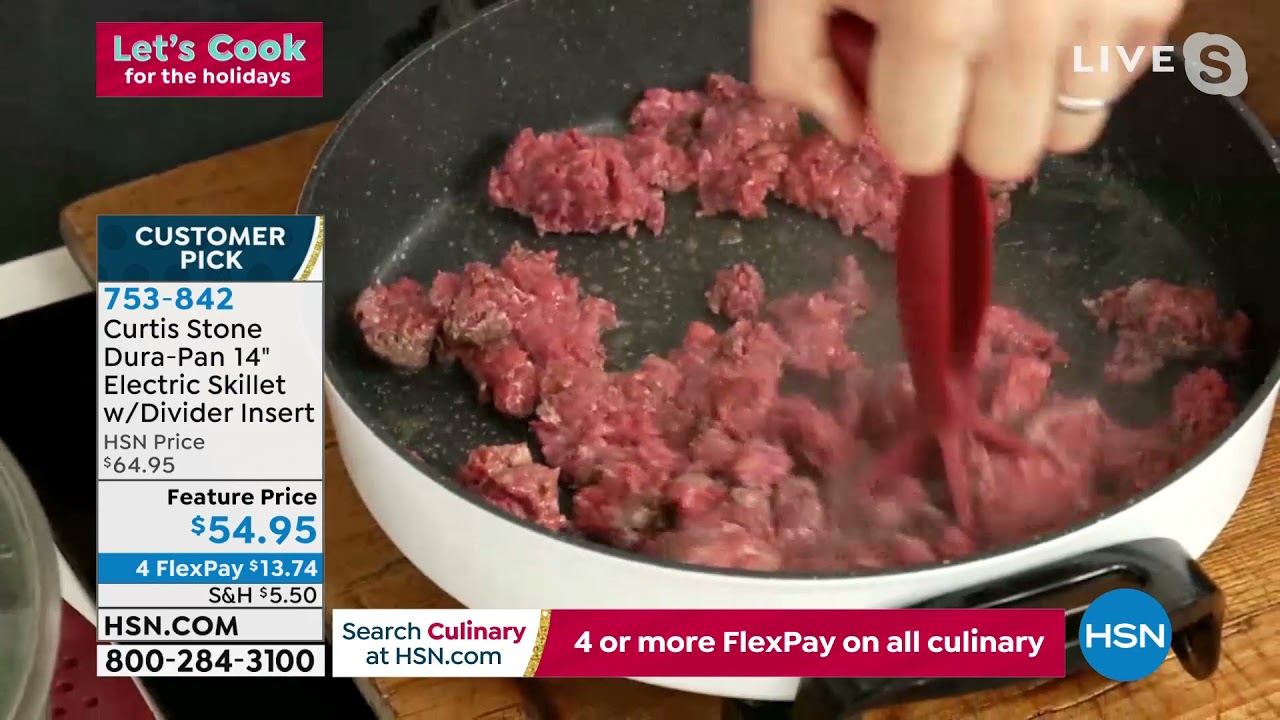 Curtis Stone DuraPan 14" Electric Skillet with Removable... - YouTube