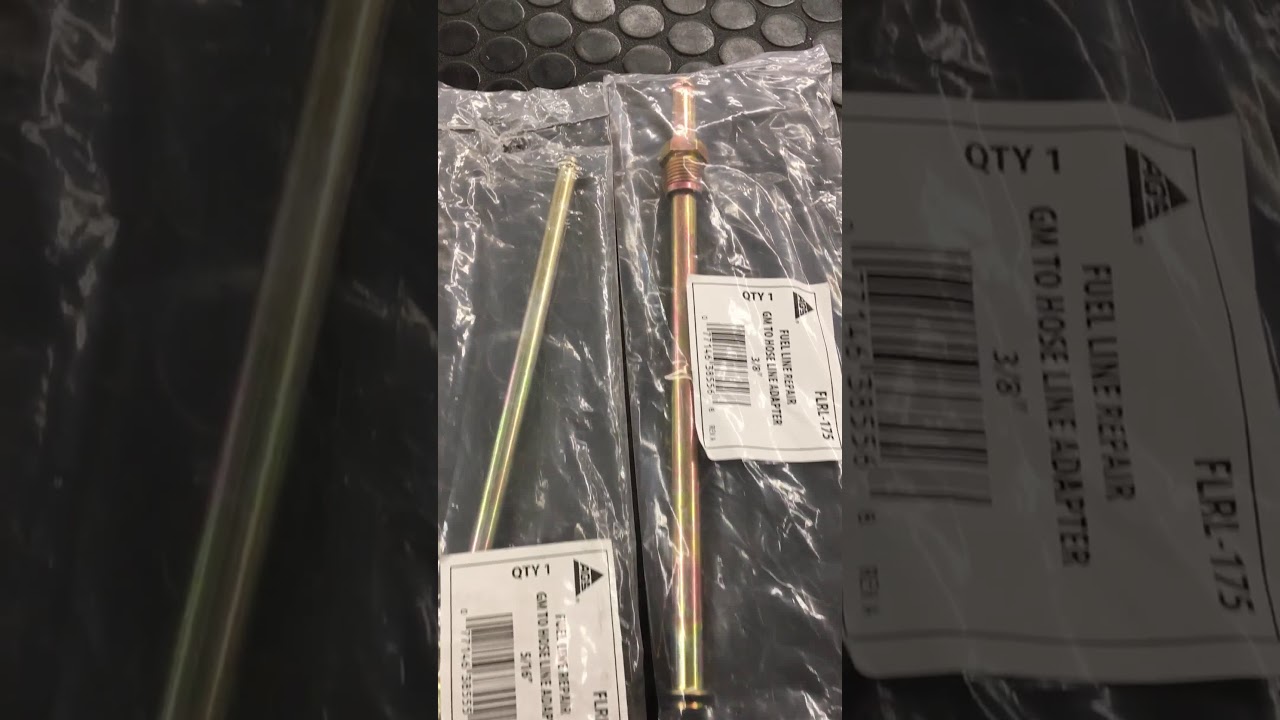 350 TBI fuel line parts. - YouTube