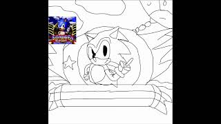 Sonic CD  logo -speed paint-