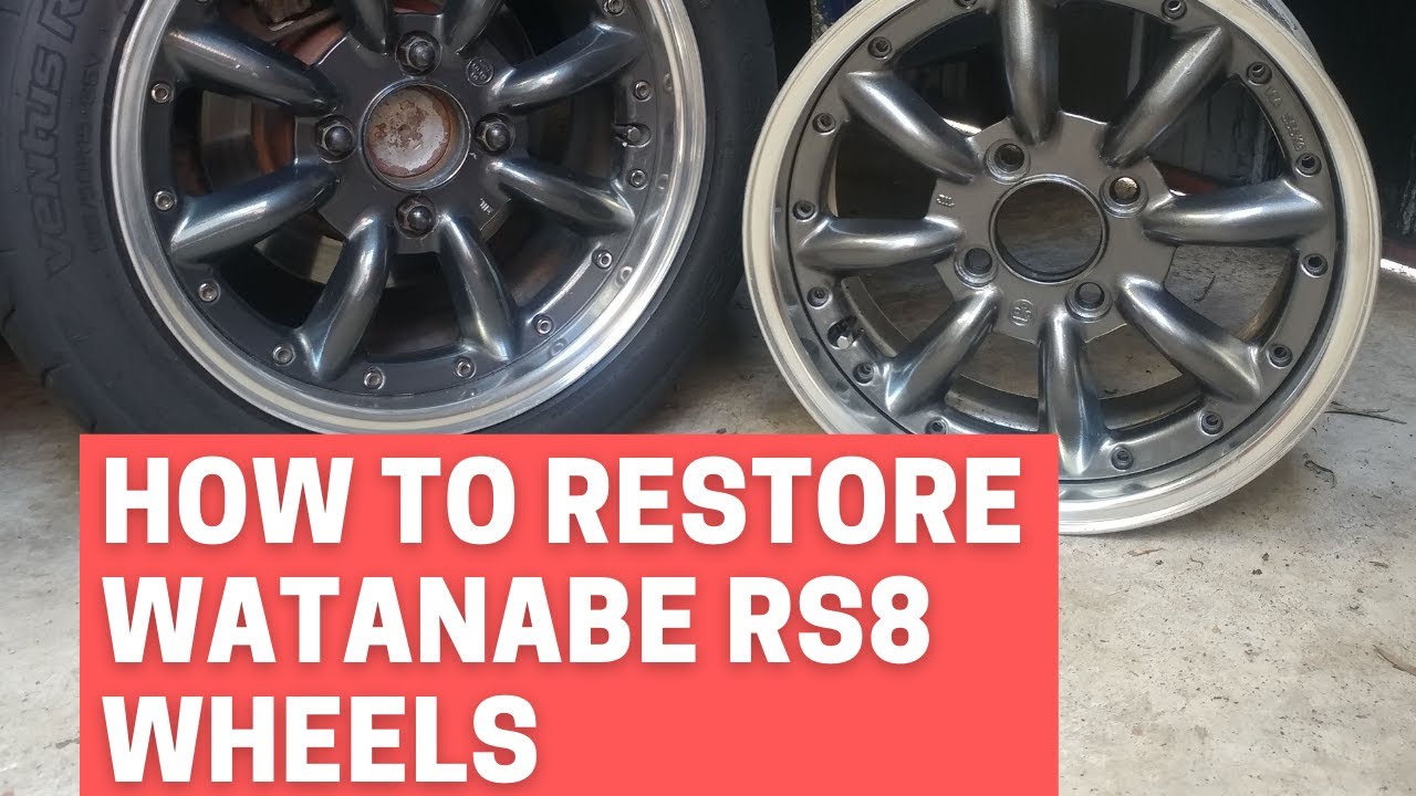 DIY: How to restore Japanese Watanabe RS Eight 2 piece Wheels/Rims ...