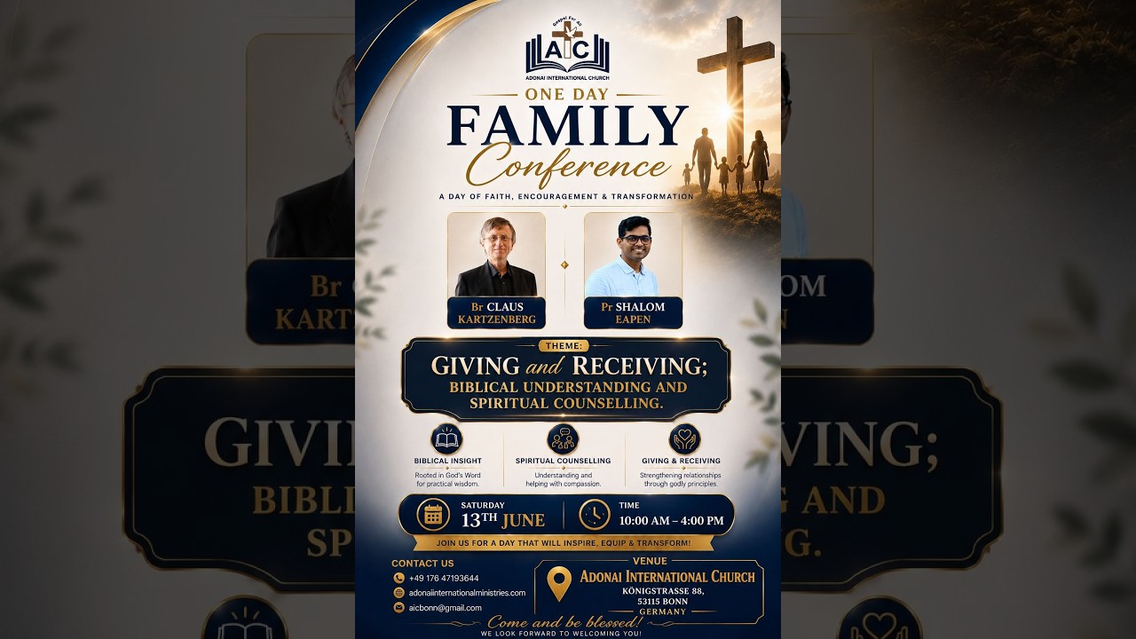 Adonai International Church Bonn |13/07/2026 | Family Conference- Br. Claus Kartzenberg | Part -2