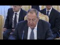 С.Лавров на девятой встрече министров иностранных дел в формате «Центральная Азия плюс Россия»