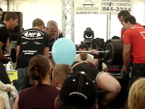 Mat Court 800 Lb Bench Press Cpo Nfquebec Meet June 27 09 Youtube