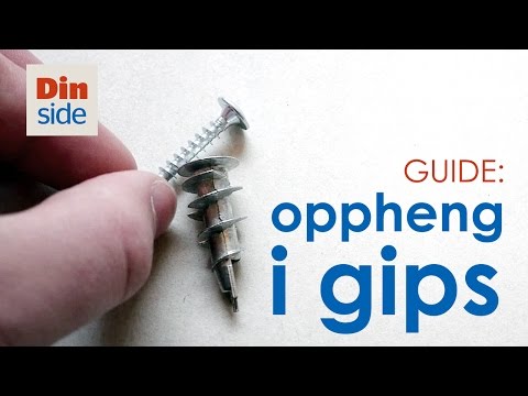 Video: Fester For Gips (76 Bilder): Hvordan Fester Du Gipsskruer På Veggen Og Hvilke Typer Fester Som Er For Tunge Strukturer