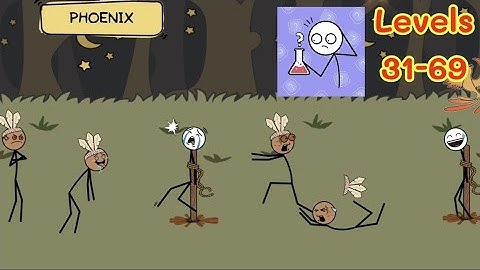 Alchemy Puzzle - Funny Stickman Puzzle Games - Levels31-70 Gameplay Walkthrough part2