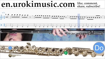 How to Play Flute Miley Cyrus - Wrecking Ball Part#1 Melody School Learn Class Course Tutorial