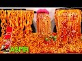 ASMR NUCLEAR FIRE SPICY NOODLES, ENOKI MUSHROOMS 핵불닭 팽이버섯, 불닭볶음면 먹방 EATING SOUNDS