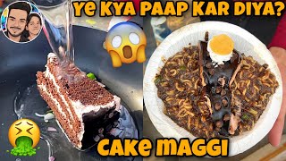 Pastry Maggie??|Cake Maggi?|Worst Maggi Combination Ever?|Most Weird Food?Worse Than Oreo Maggi