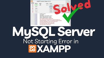 SOLVED ✅ MySQL Server Error - MySQL not starting in XAMPP