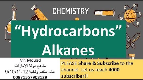 Hydrocarbons| Lesson 2: Alkanes @EasyChemistry4all