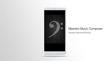 Maestro Music Composer: How To Do Double Stemmed Notes