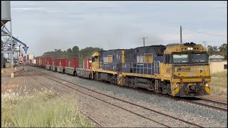 Freight Trains In Western NSW Australia 4K