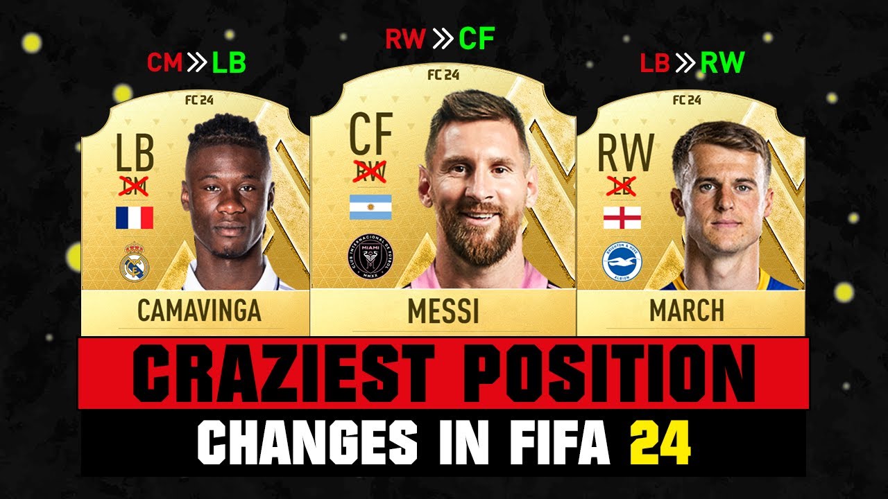 FIFA 24  CRAZIEST POSITION CHANGES (EA FC 24)! 💀😲 ft. Messi, Camavinga,  March 