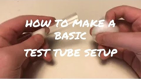 How to make a test tube setup for your ants