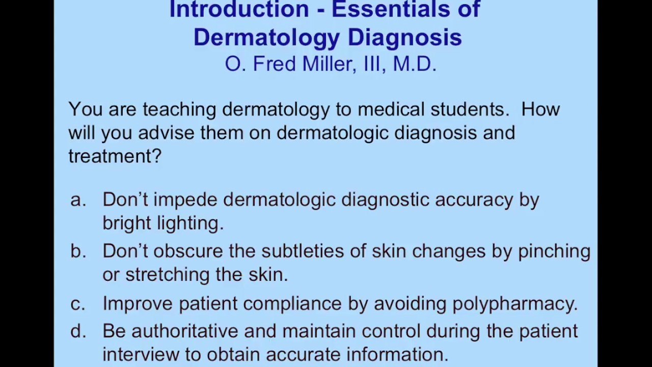 Test Your Knowledge - Dermatology Diagnosis - YouTube