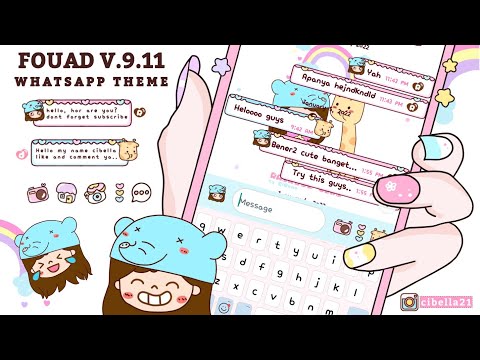 Cute Kawaii Theme For Android || Whatsapp 2022 Fouad Mod v.9.11 Update 2022