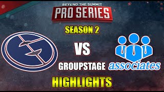 Eg vs business associates - america bts pro series season 2 2020
highlights dota
