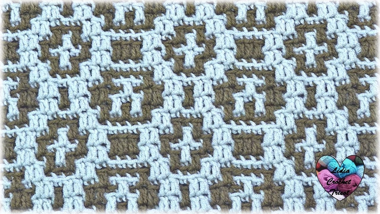 Caribbean Coast Afghan - Mosaic crochet pattern 