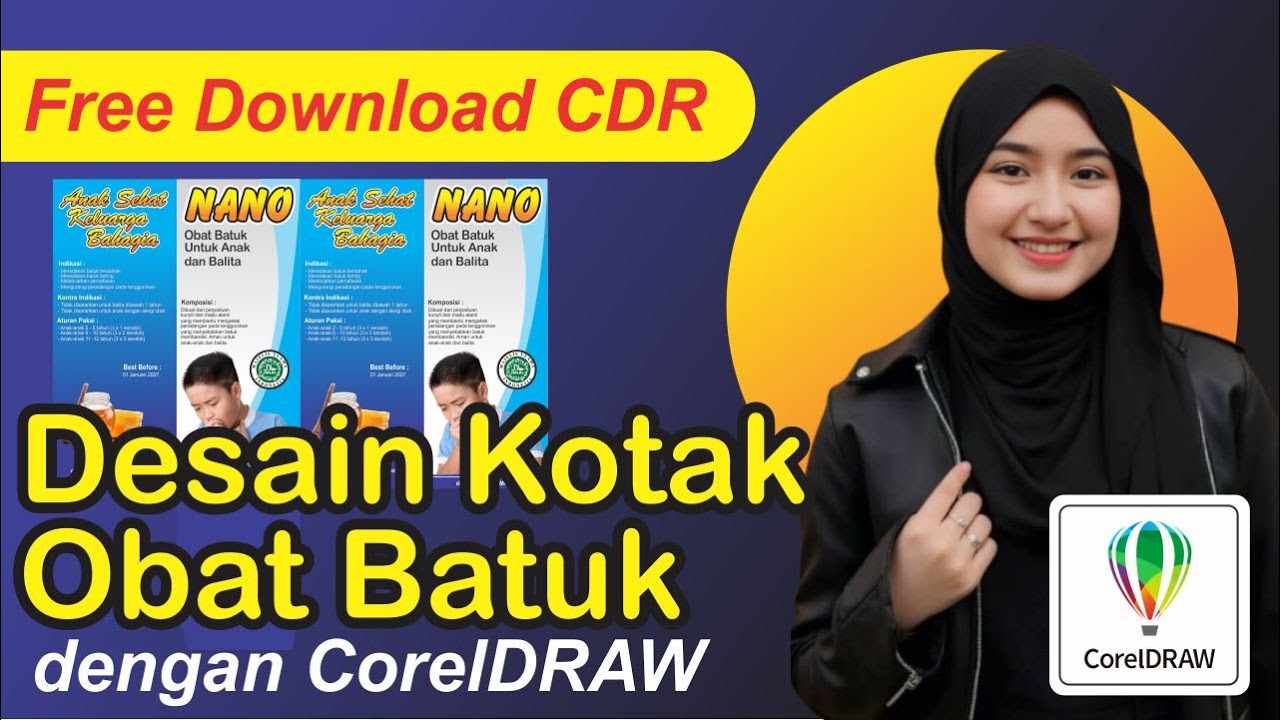 TUTORIAL MEMBUAT KARDUS OBAT BATUK DENGAN CORELDRAW
