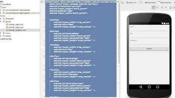 Android Studio Tutorial - Login and Register Part 1 - User Interface