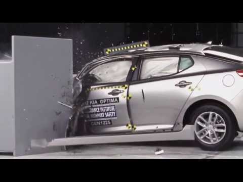 IIHS - 2012 Kia Optima small overlap crash test / ACCEPTABLE EVALUATION /