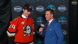 Beckett Sennecke on being drafted third overall by the Anaheim Ducks