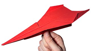 HOW to make a paper airplane that flies far - origami plane jet [SANDRA]