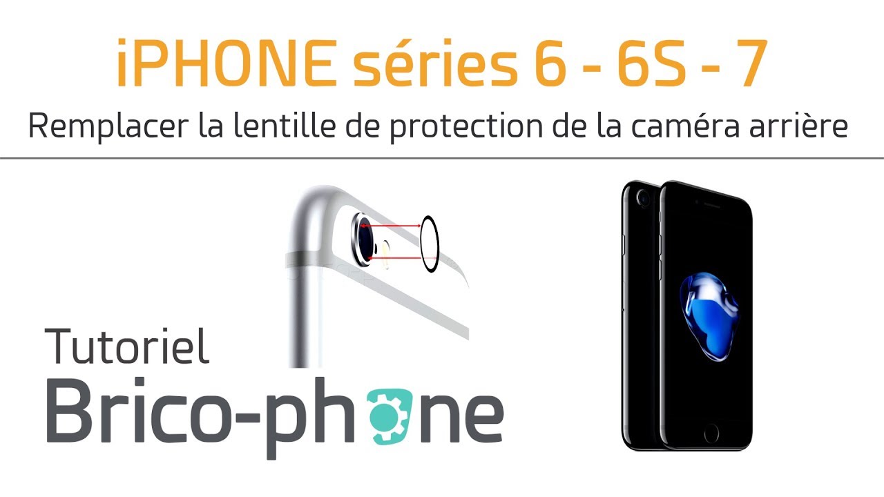 Verre Objectif Iphone 6s Plus Lentille En Verre Pour Caméra Arrière IPhone 6 Plus / 6s Plus - Remplacement Réparation Vitre Capteur Photo Sans Socle - Foto 2