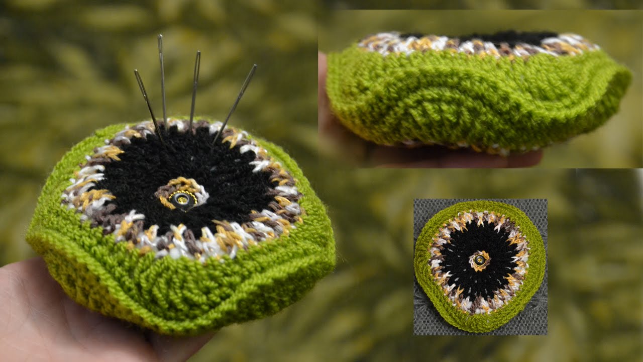 ♦ Как связать Бискорню крючком • Игольница своими руками • ellej