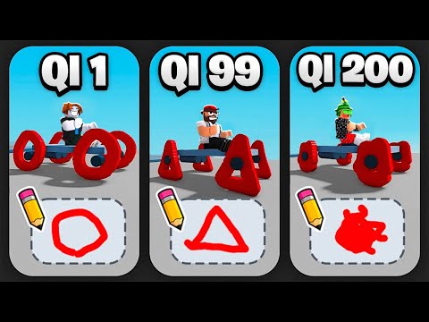 Draw the FASTEST MAX LEVEL CAR in Roblox! (Wheel Drawing Obby)