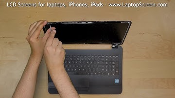 How to replace LCD Screen on HP 250 G5 laptop. Step-by-step instructions