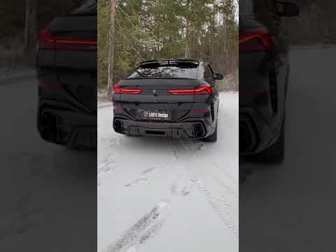 AT SNOW ROAD ❄️☑️ BMW X6 с тюнинг комплектом Performance от Larte Design.