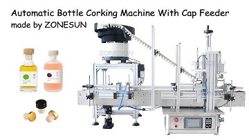 How to use Automatic Bottle Corking Machine With Cap Feeder