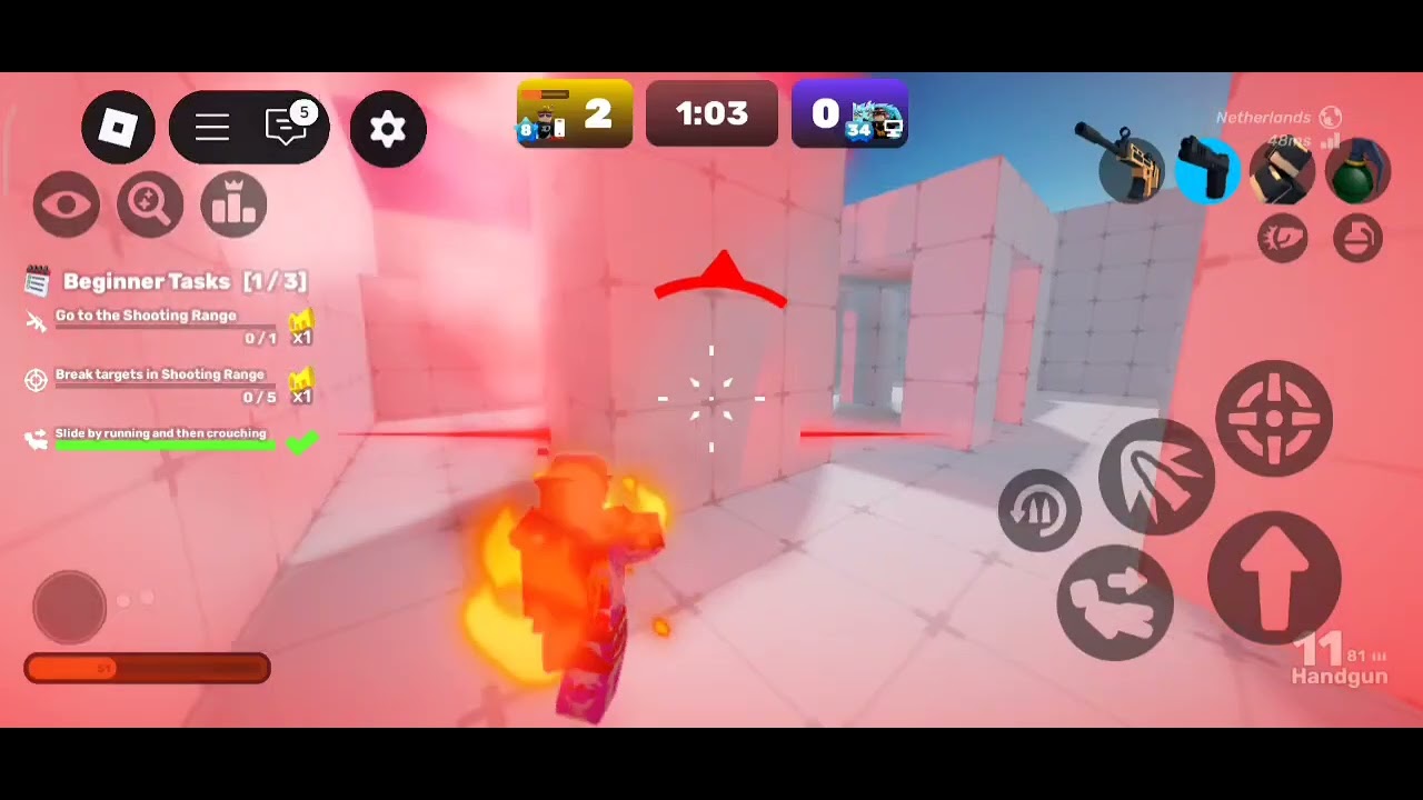 1v1 my friend In Roblox rivals - YouTube