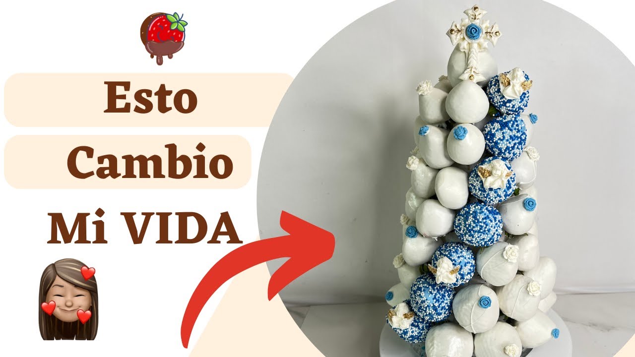 Como hacer una Torre de Fresa Cubiertas Con Chocolate