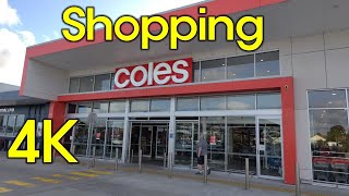 Shopping Coles, Mayfield, Newcastle, Australia - 4K