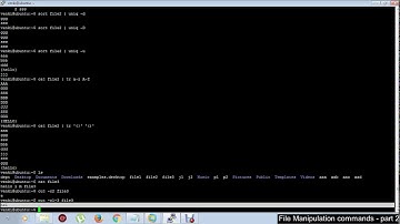 File Manipulation Commands in Unix | part 2