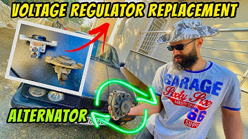 How To Diagnose And Replace A Voltage Regulator On A BMW E30! + Alternator Removal